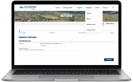 New claims and returns features